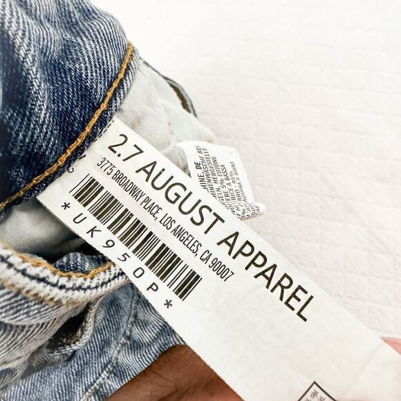 The Impeccable Pig Denim Jean Shorts 2.7 August Apparel Size Medium - Picture 3 of 7